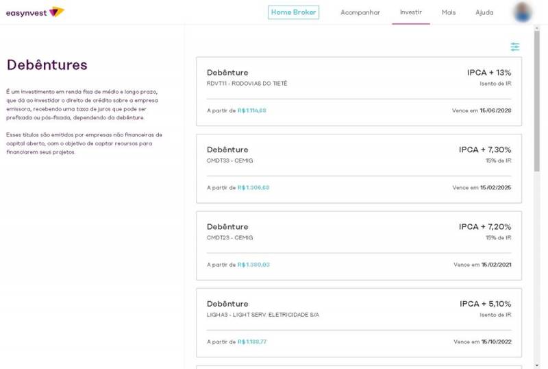 Debentures o que é?