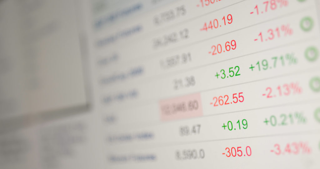 Ações disponíveis na bolsa de valores