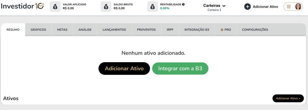 Investidor10 Plano PRO