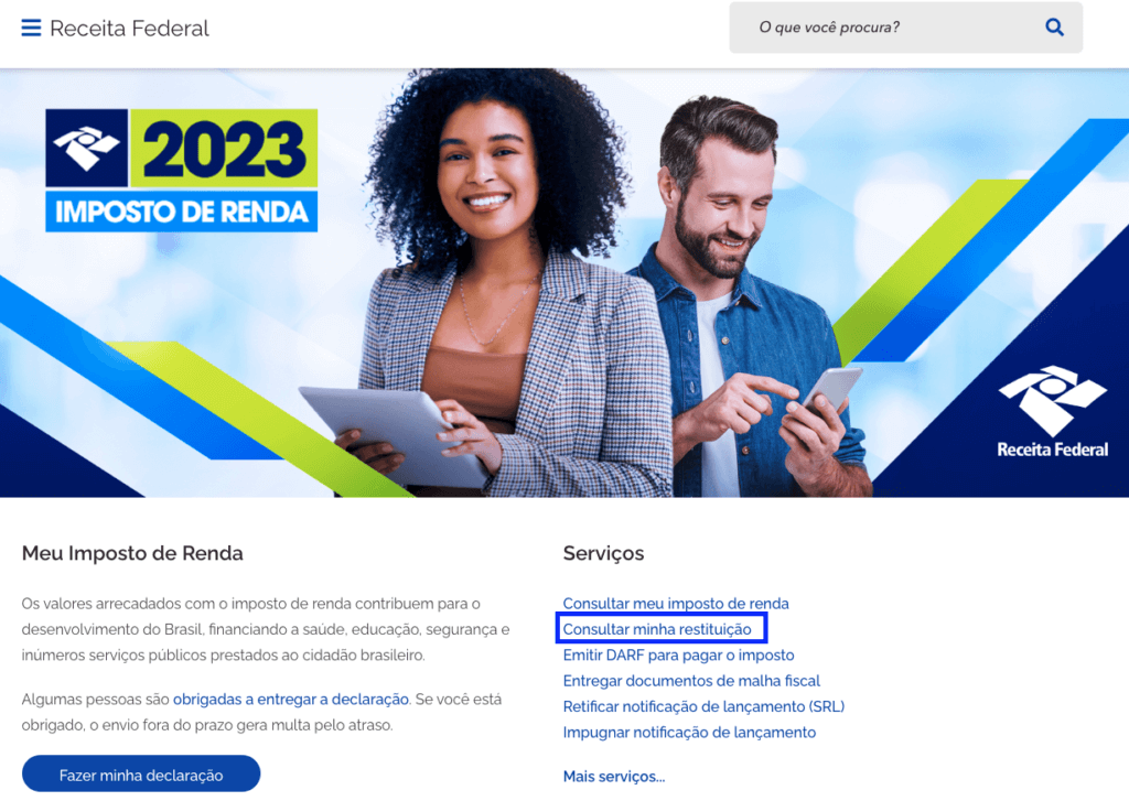 Consultar minha restituição