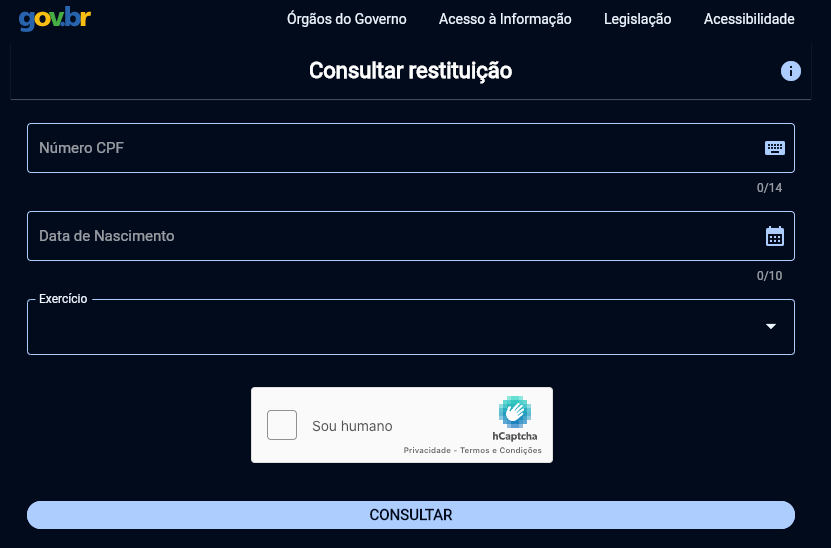 consultar restituição imposto de renda